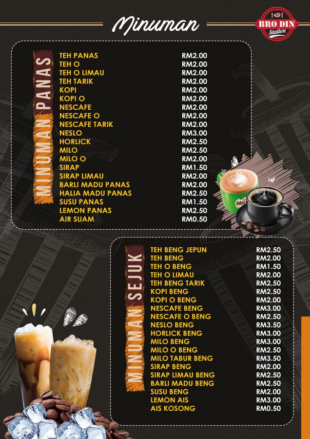 Bro Din Station - Menu